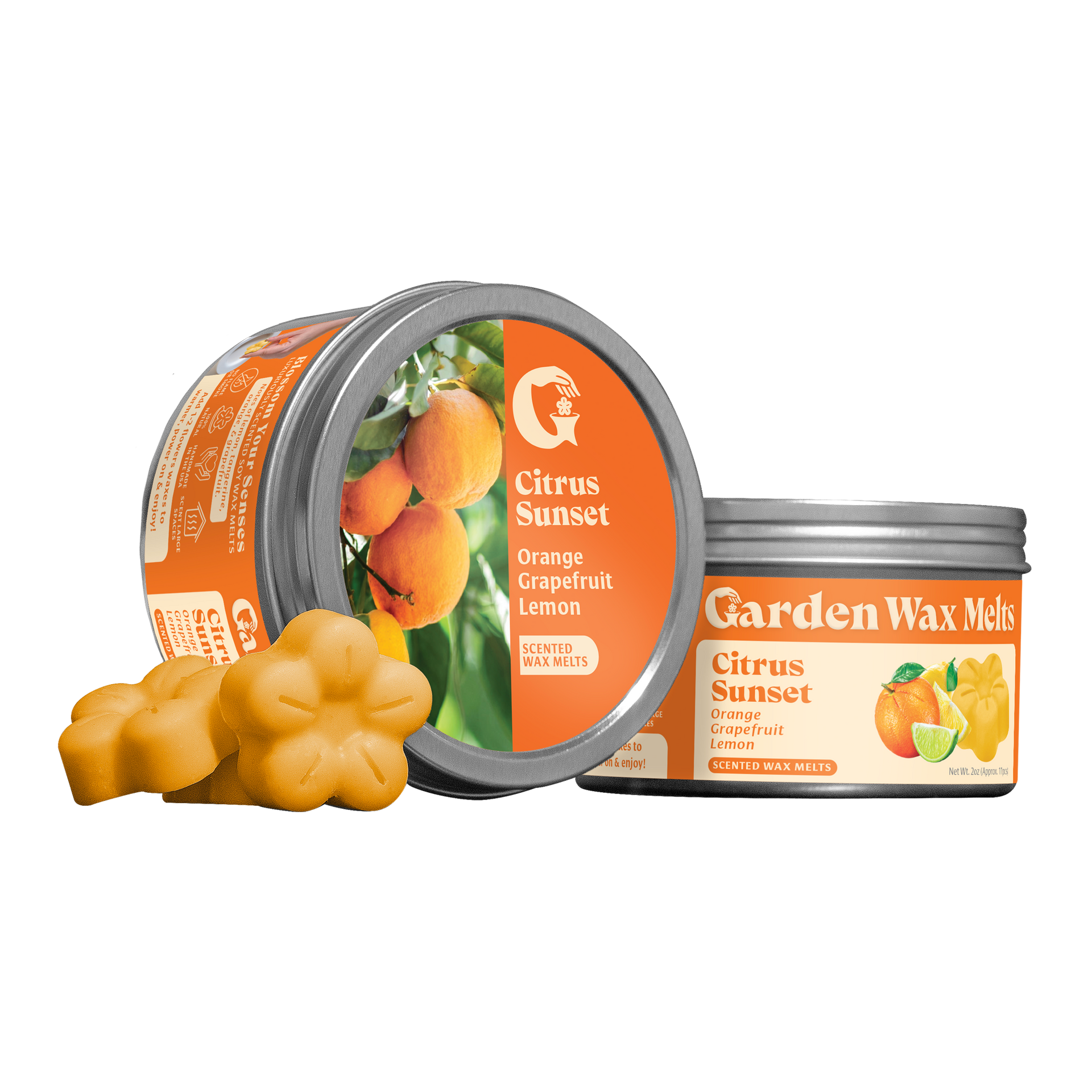 Citrus Sunset Wax Melts – Garden Wax Melts
